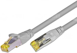 CAT6A HQ Patchkabel, S/FTP, LSOH, Lifetime Warranty, grau