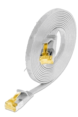 [PKW-STP-SLIM-K6A 0.1] CAT6A Slimpatchkabel, U/FTP, flach (0.1, Grau)
