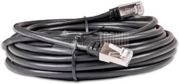 Cat5e Patchkabel Wirewin 100% Kupfer RJ45 F/UTP, AWG26, Anti-UV PVC Mantel, schwarz